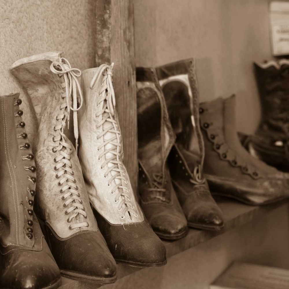 Vintage Boots art print by Kathy Mahan for $57.95 CAD