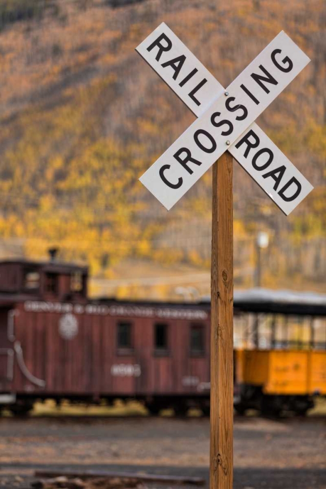 Railroad Crossing art print by Kathy Mahan for $57.95 CAD