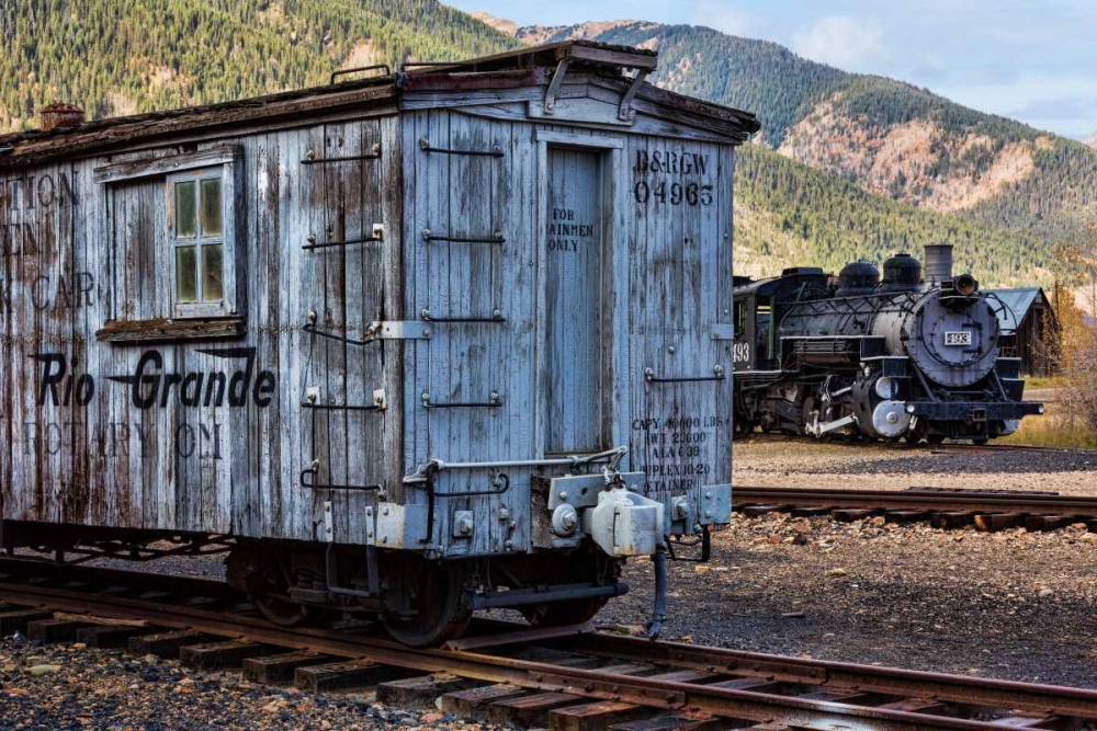 Vintage Caboose II art print by Kathy Mahan for $57.95 CAD