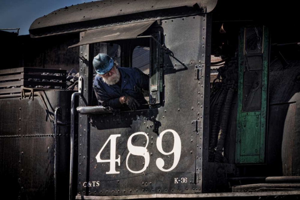 Train Conductor II art print by Kathy Mahan for $57.95 CAD