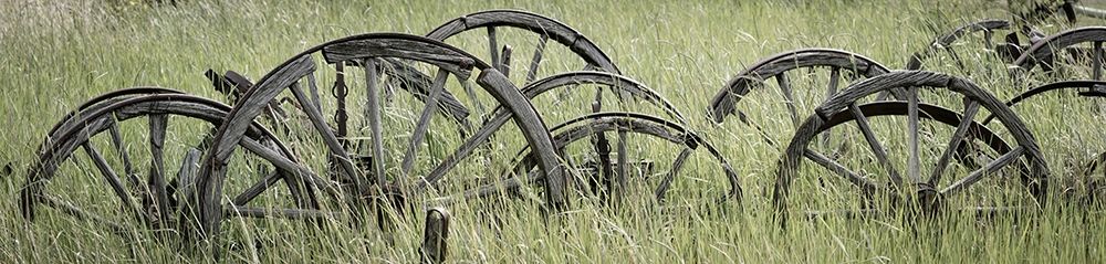 Old Wagon Wheels III art print by Kathy Mahan for $57.95 CAD