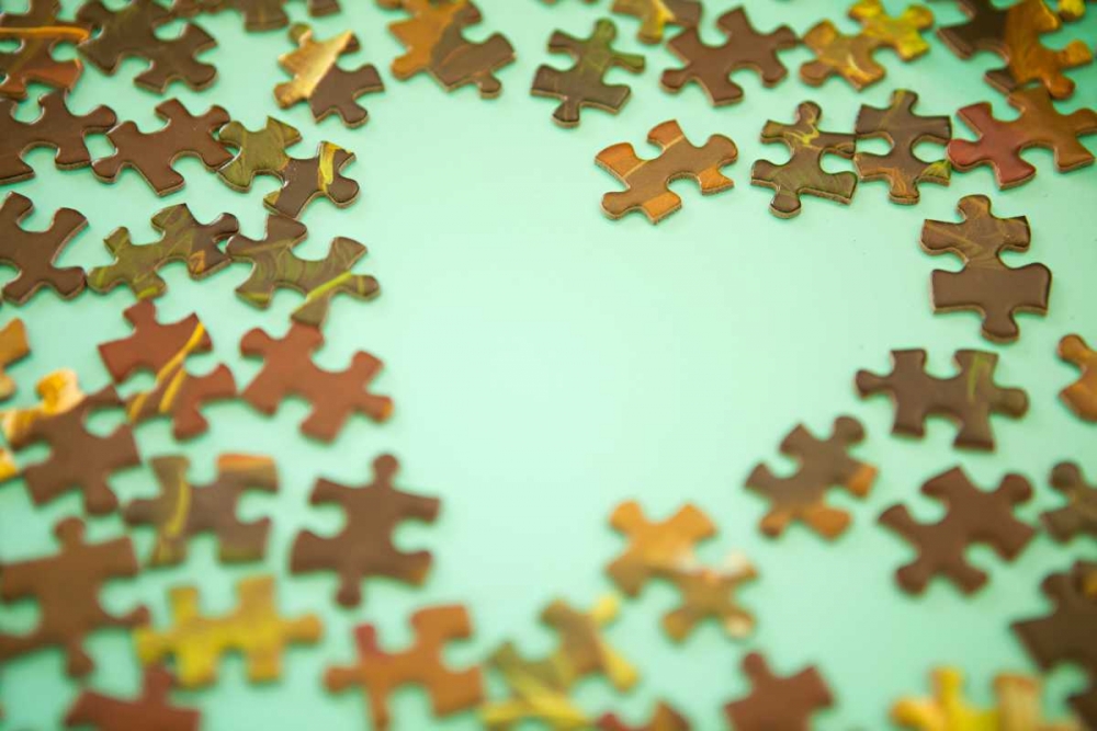 Puzzle Heart I art print by Karyn Millet for $57.95 CAD