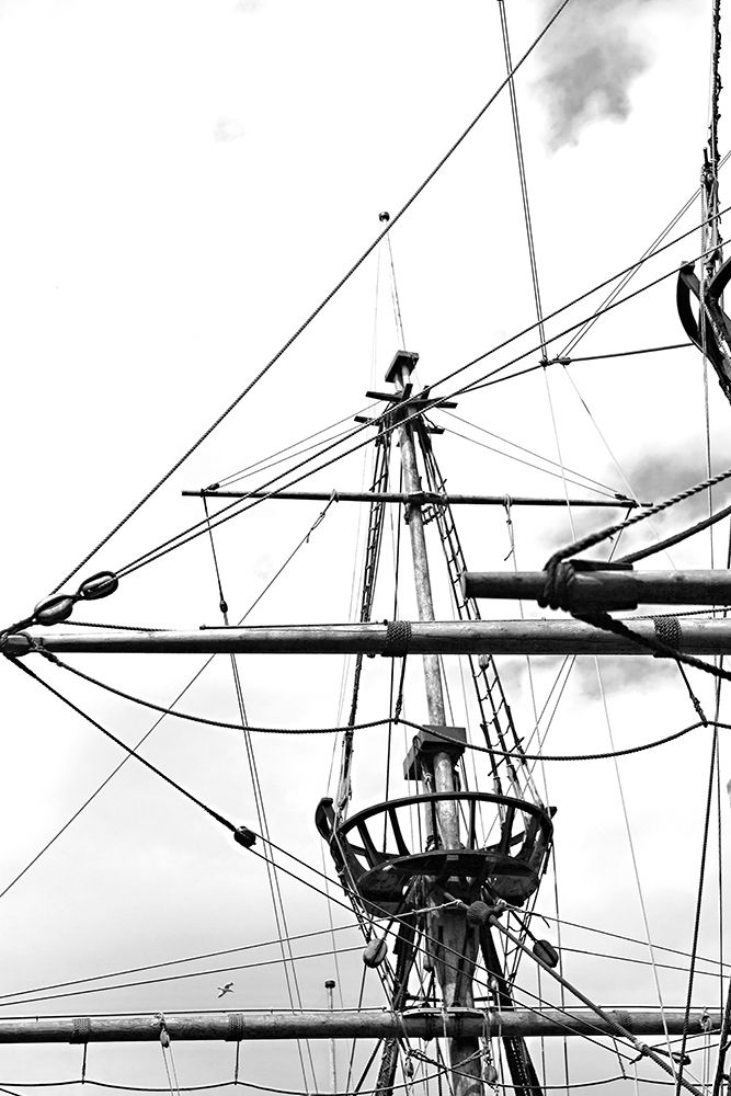 Sail Lines and Angles BandW art print by Karyn Millet for $57.95 CAD