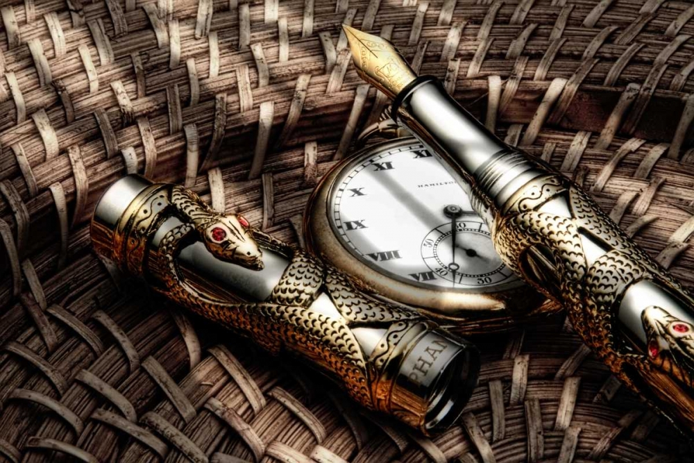 Fountain Pen Still Life art print by C. Thomas McNemar for $57.95 CAD