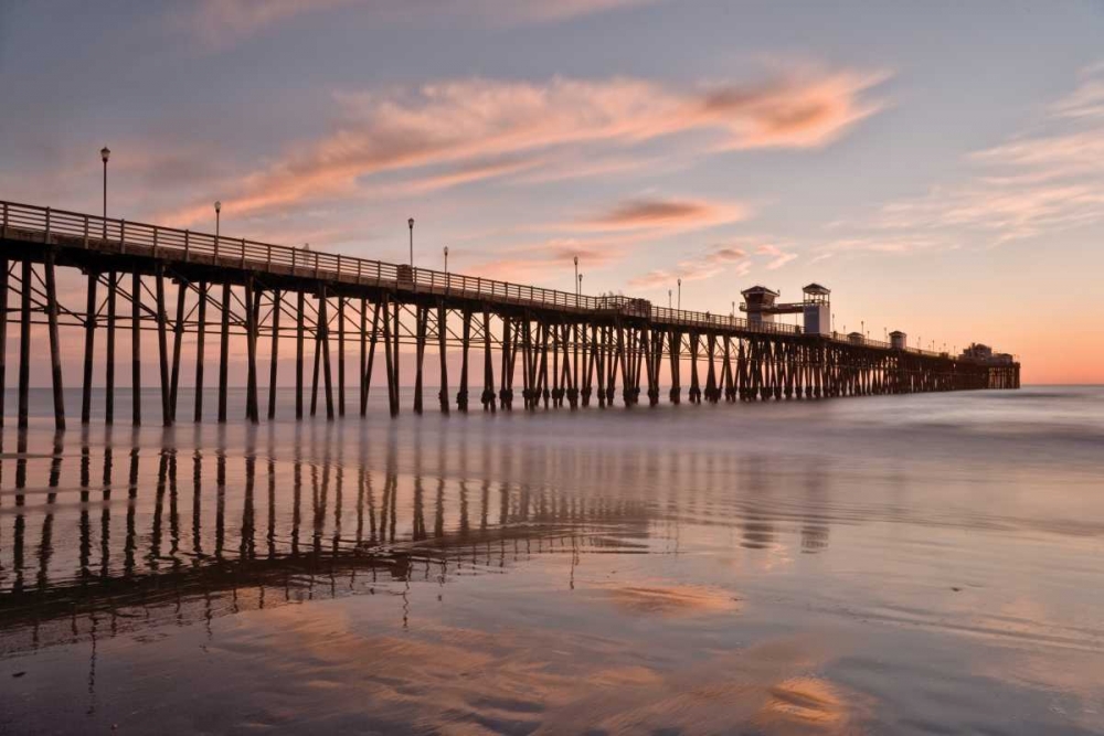 Pier Sunset I art print by Lee Peterson for $57.95 CAD