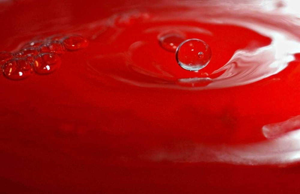 Red Drink Drop IV art print by Tammy Putman for $57.95 CAD