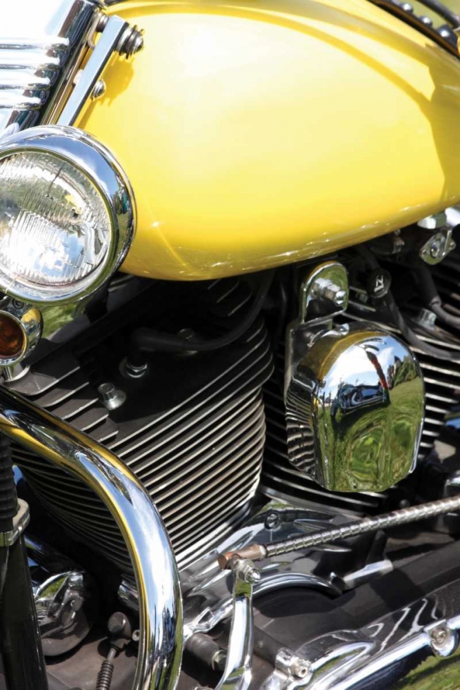 Yellow Motorcycle art print by Tammy Putman for $57.95 CAD