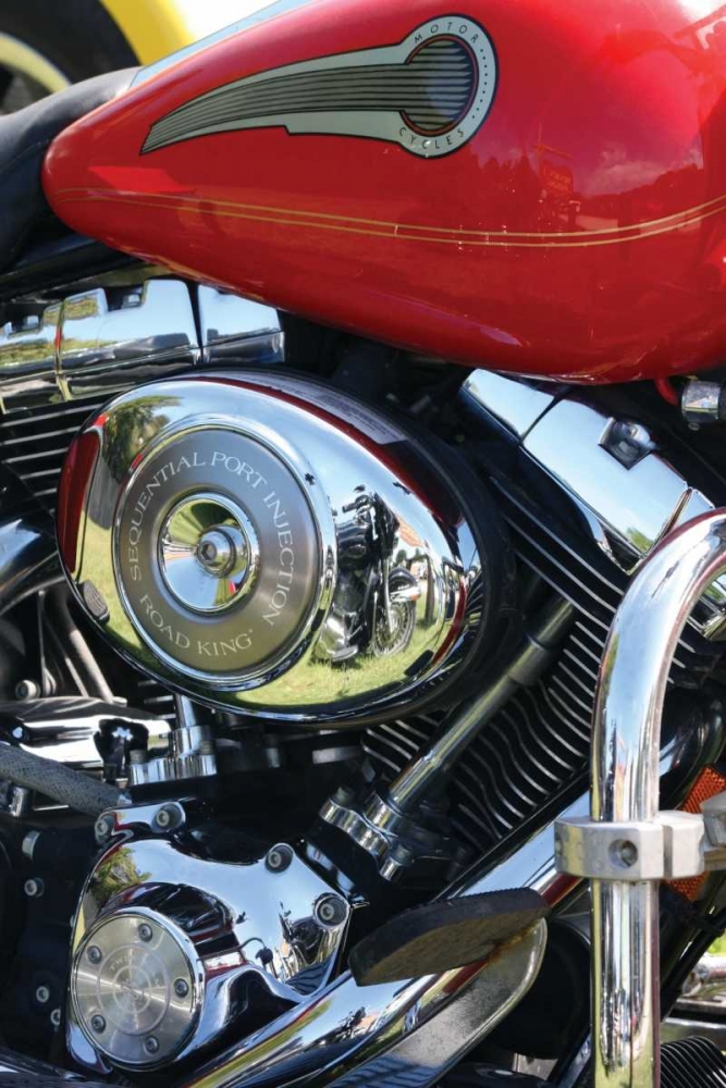 Red Motorcycle art print by Tammy Putman for $57.95 CAD