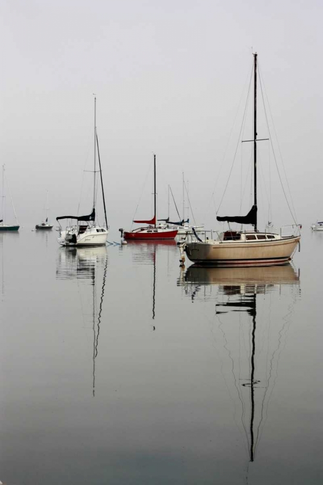 Red Sailboat I art print by Tammy Putman for $57.95 CAD