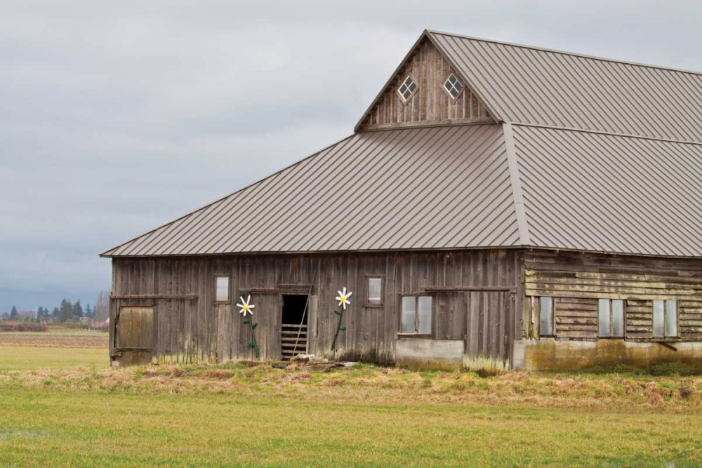Grey Flower Barn art print by Dana Styber for $57.95 CAD