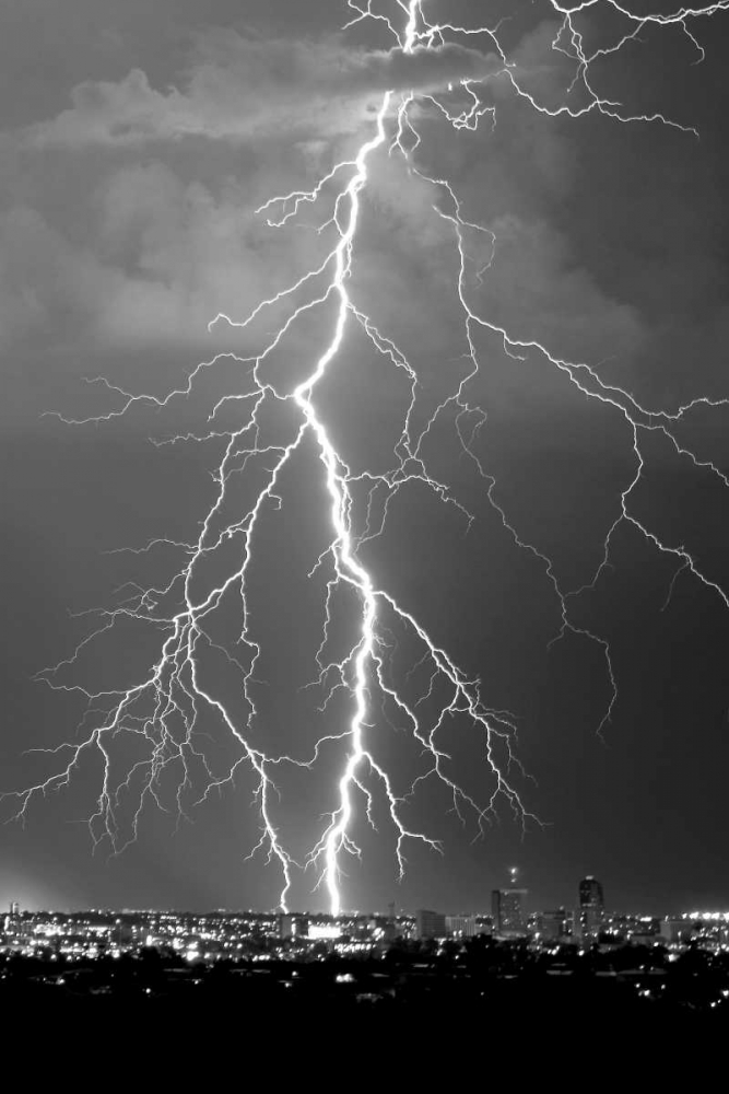 Lightning Portrait BW art print by Douglas Taylor for $57.95 CAD