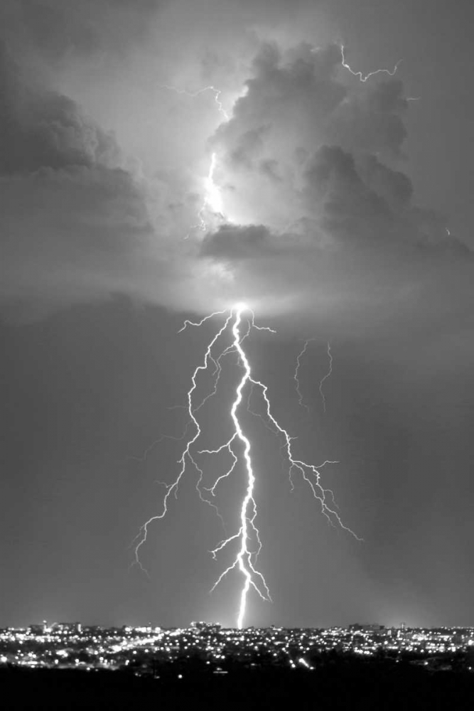 Blue Lightning BW art print by Douglas Taylor for $57.95 CAD