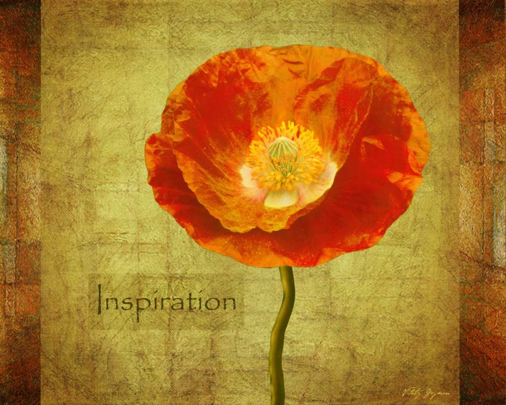 Sun Poppy Inspiration art print by Vitaly Geyman for $57.95 CAD