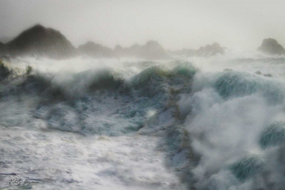 Stormy Blue Ocean art print by Vitaly Geyman for $57.95 CAD