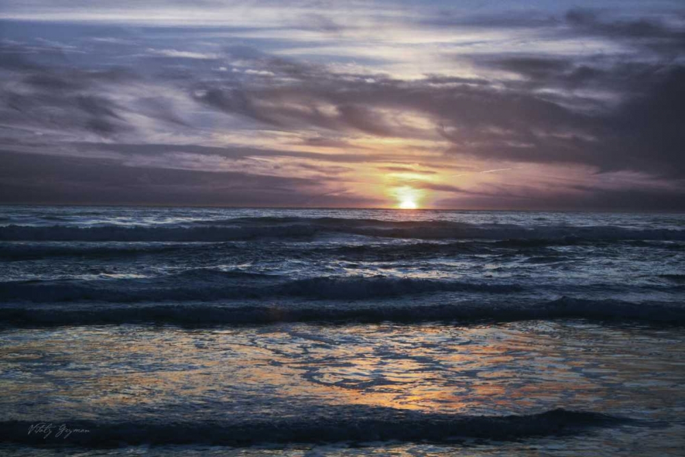 Purple Sunset art print by Vitaly Geyman for $57.95 CAD