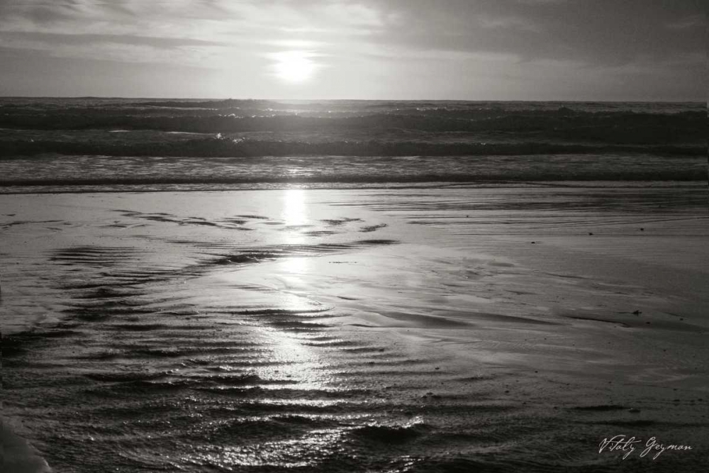 Golden Sunset II BandW art print by Vitaly Geyman for $57.95 CAD