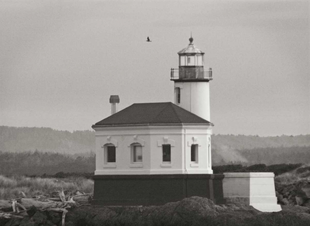 Misty Lighthouse V art print by Vitaly Geyman for $57.95 CAD