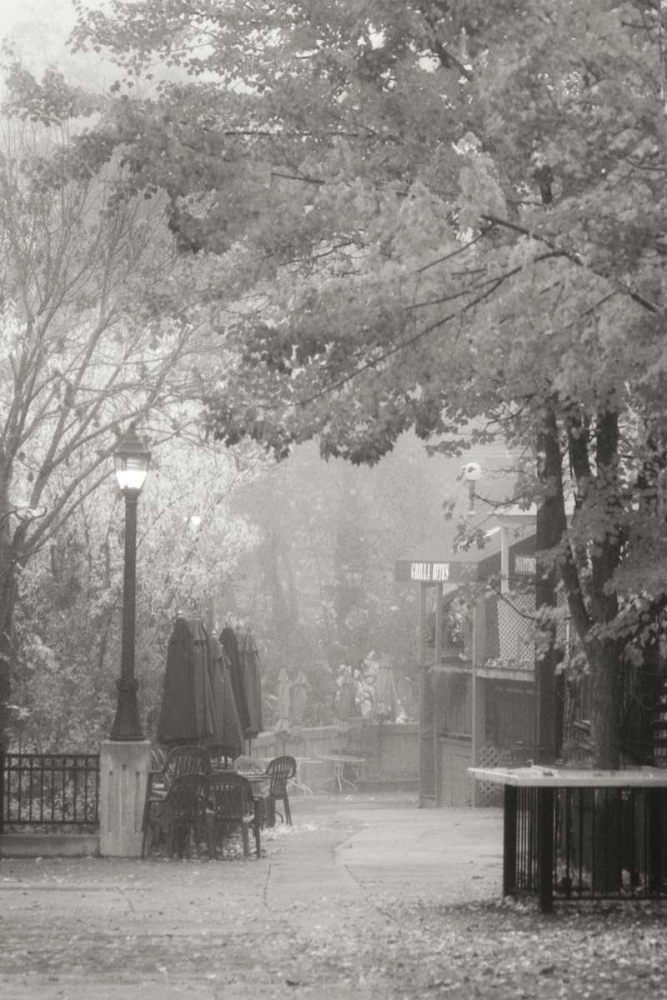 Fall Plaza III BandW art print by Vitaly Geyman for $57.95 CAD