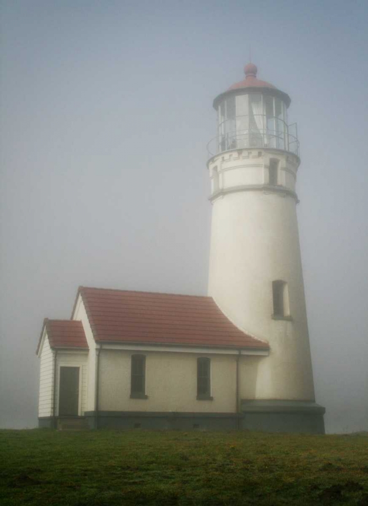 Misty Lighthouse II art print by Vitaly Geyman for $57.95 CAD