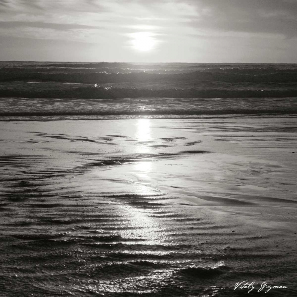 Golden Sunset Sq II BW art print by Geyman Vitaly for $57.95 CAD