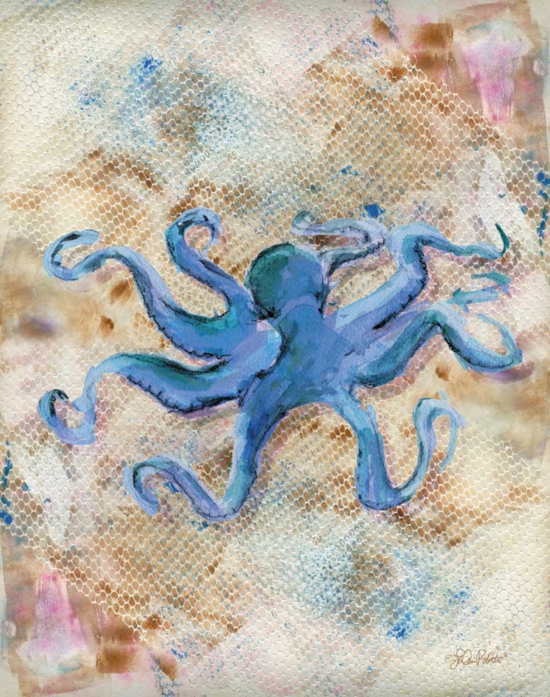 Blue Octopus art print by LuAnn Roberto for $57.95 CAD