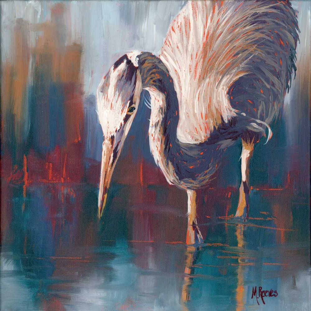 Urban Heron art print by Molly Reeves for $57.95 CAD