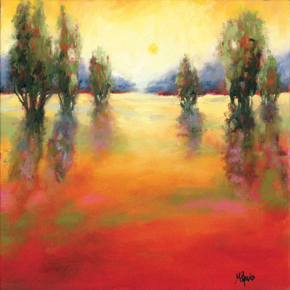 Sunset Landscape art print by Molly Reeves for $57.95 CAD