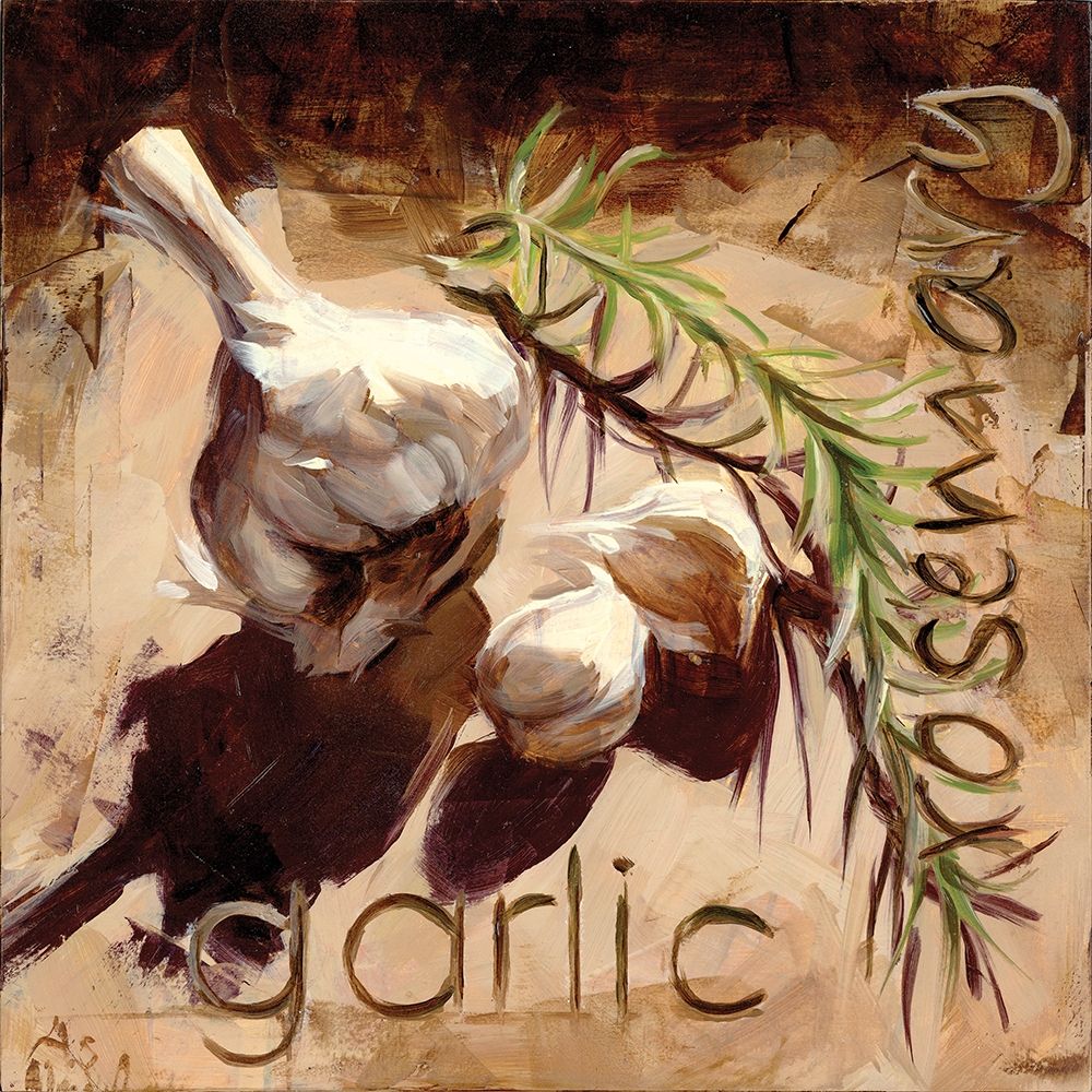 Garlic and Rosemary art print by Annie Salness for $57.95 CAD