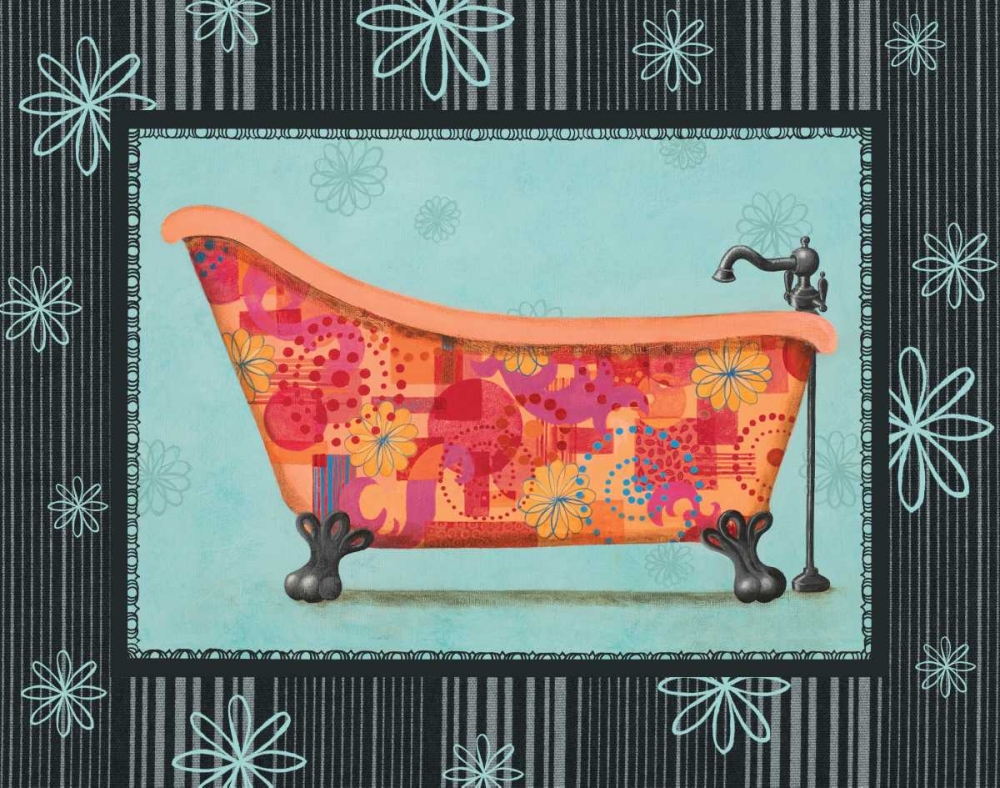 Retro Tub I art print by Pamela Smith for $57.95 CAD