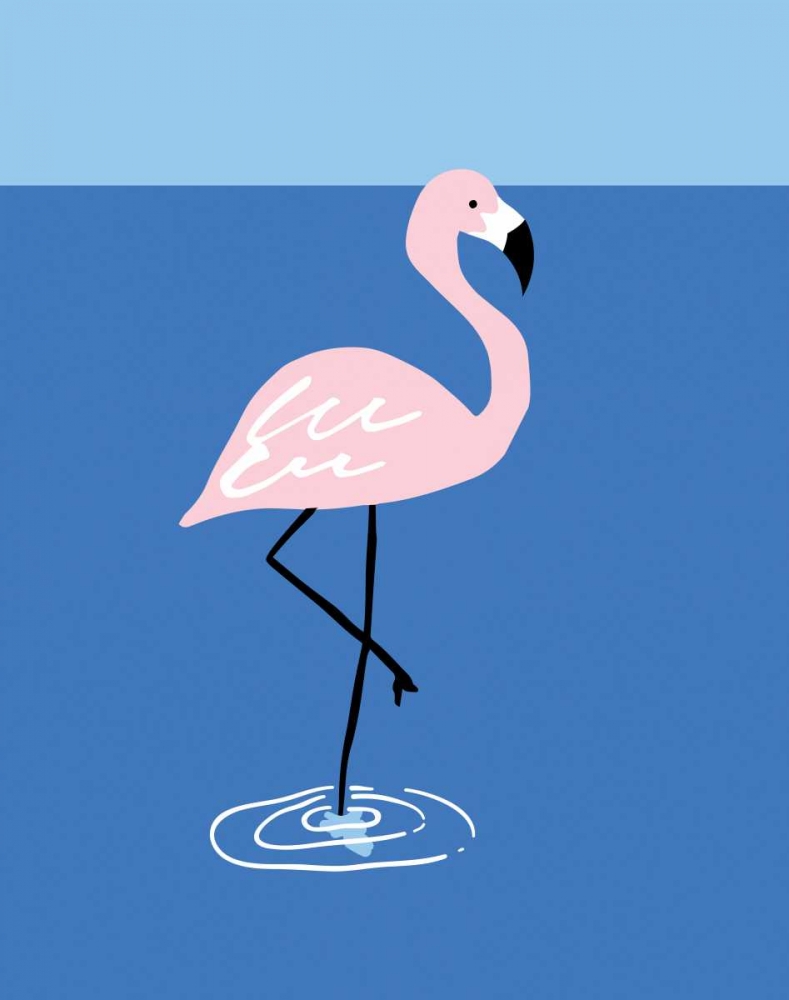 Flamingo Pond I art print by Isabel Serna for $57.95 CAD