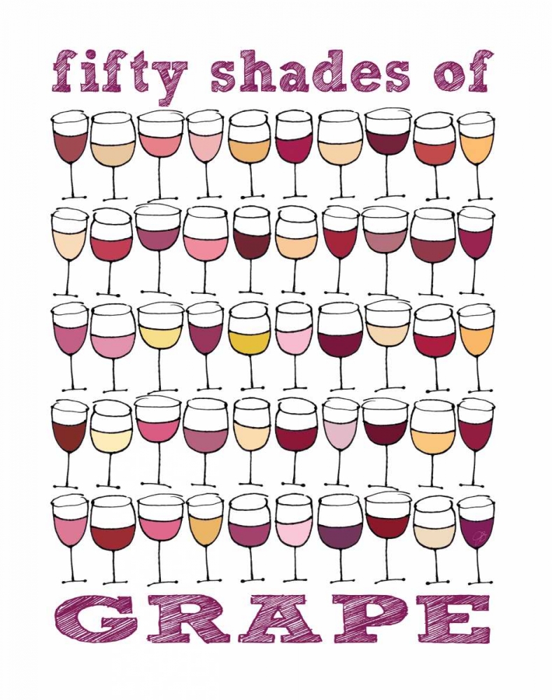 Fifty Shades of Grape art print by Jennifer Sosik for $57.95 CAD