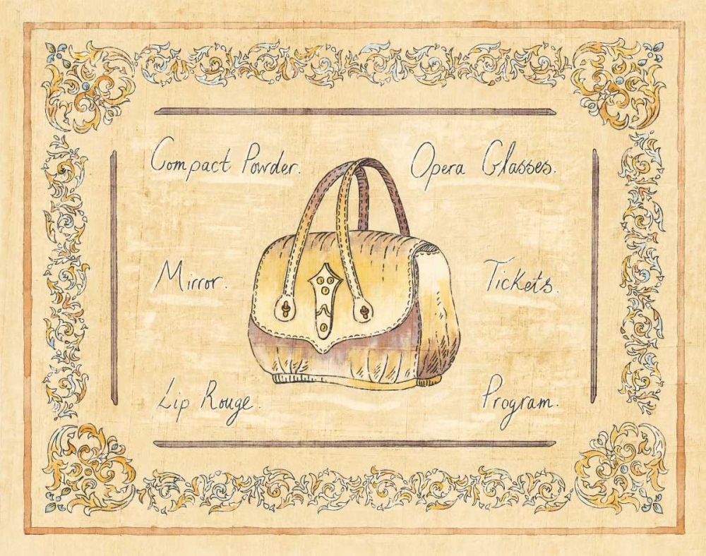 Opera Purse art print by Banafshe Schippel for $57.95 CAD