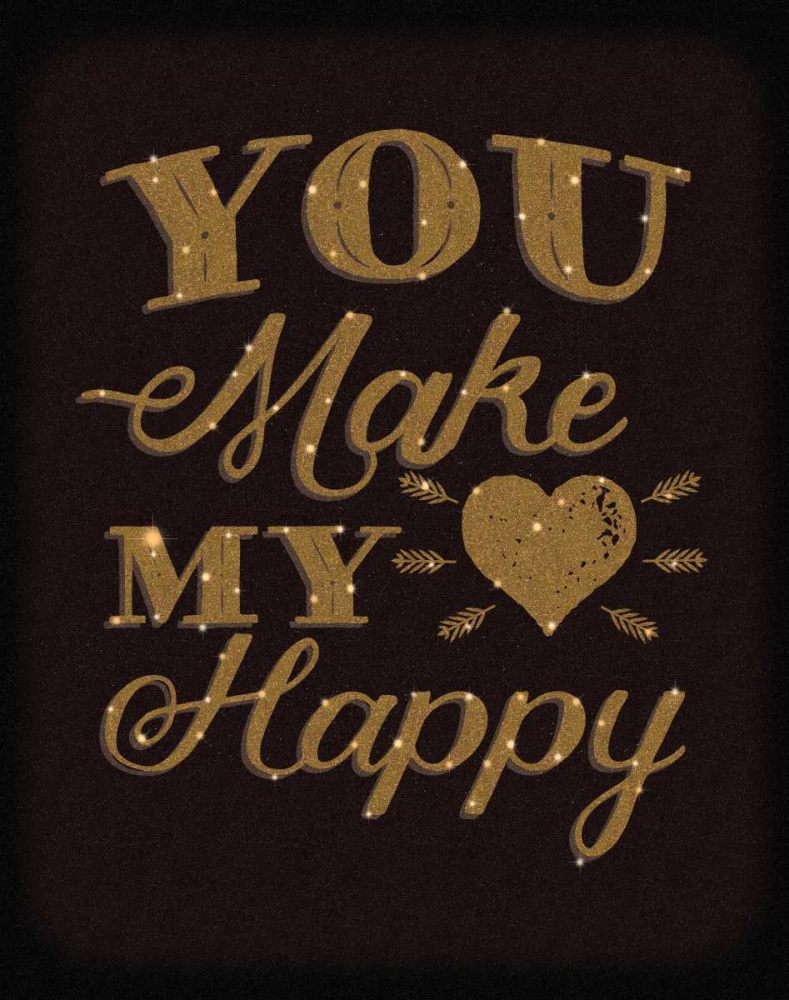 Happy Heart Gold art print by Ashley Sta Teresa for $57.95 CAD