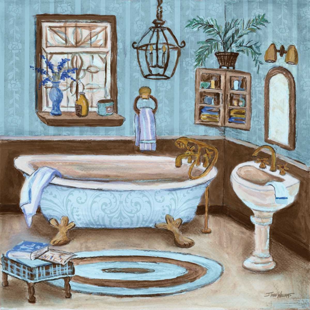 Tranquil Bath I art print by Todd Williams for $57.95 CAD