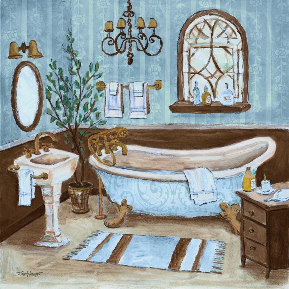 Tranquil Bath II art print by Todd Williams for $57.95 CAD