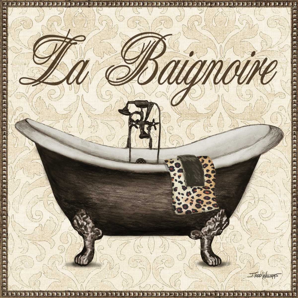 Leopard Bath I art print by Todd Williams for $57.95 CAD