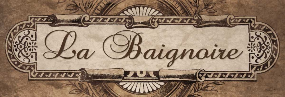 French Bath Sign II art print by Todd Williams for $57.95 CAD