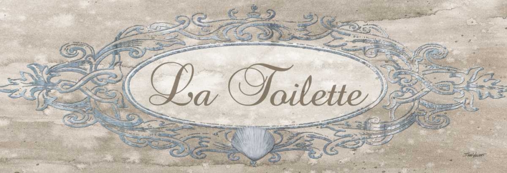 La Toilette Sign art print by Todd Williams for $57.95 CAD