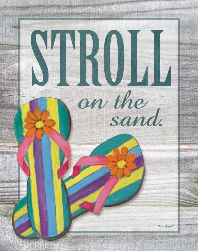 Stroll on the Sand art print by Todd Williams for $57.95 CAD