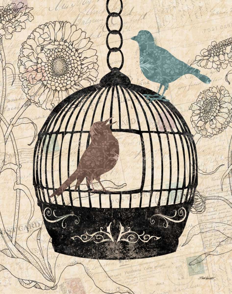 Birds and Blooms I art print by Todd Williams for $57.95 CAD