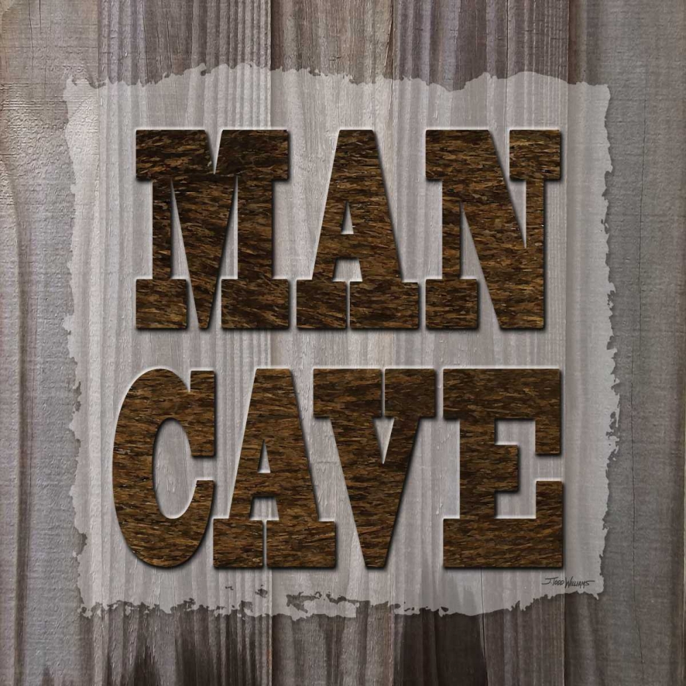 ManCave Wood Sq art print by Todd Williams for $57.95 CAD