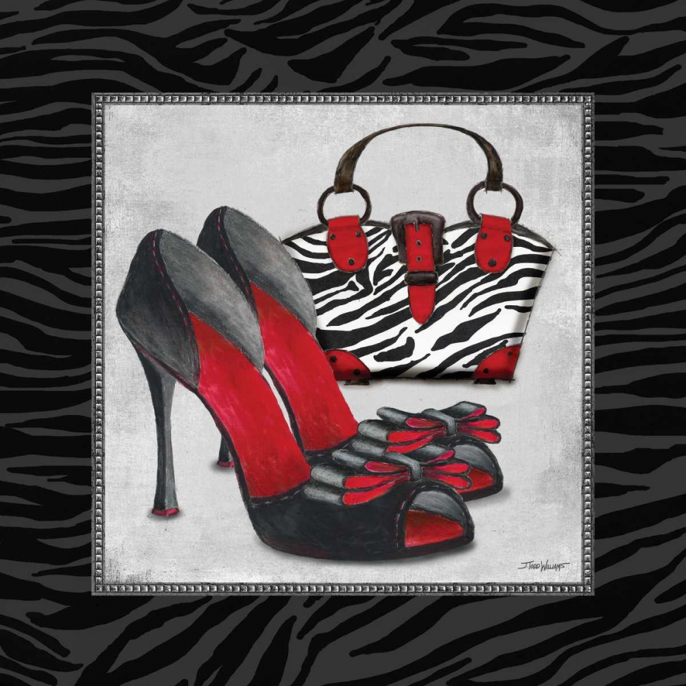 Zebra Fashion I art print by Todd Williams for $57.95 CAD