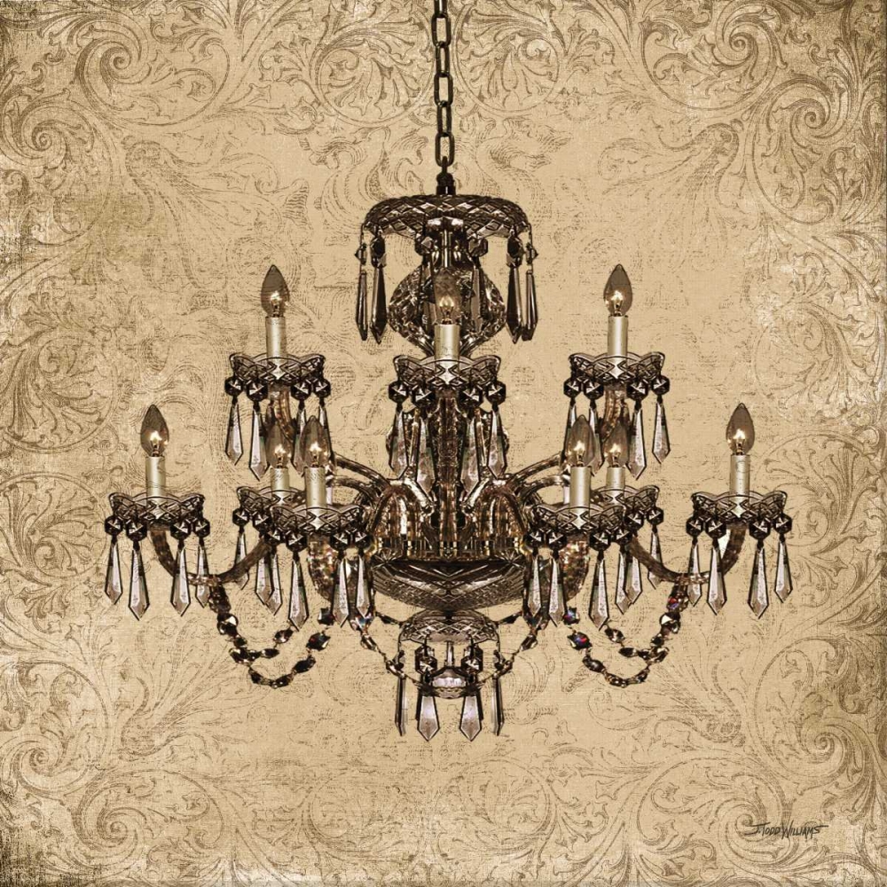 Vintage Chandelier I art print by Todd Williams for $57.95 CAD