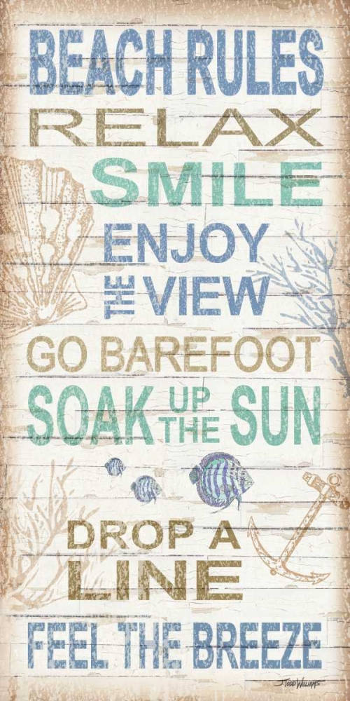 Beach Rules art print by Todd Williams for $57.95 CAD