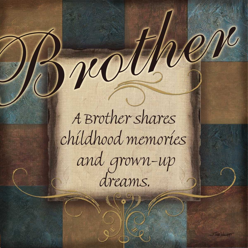 Brother art print by Todd Williams for $57.95 CAD