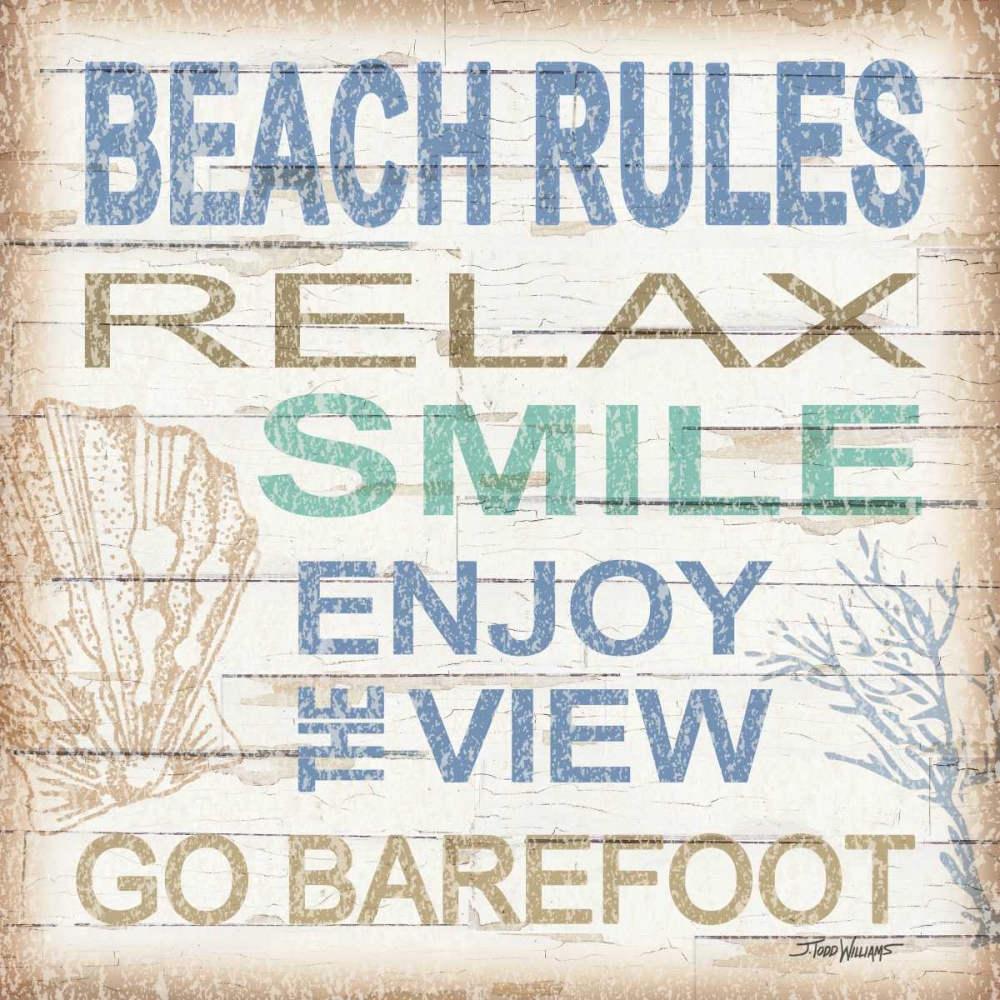 Beach Rules Sq art print by Todd Williams for $57.95 CAD
