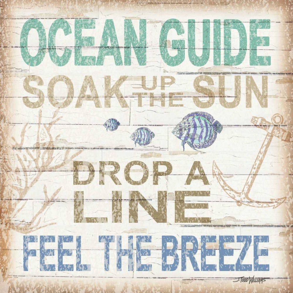 Ocean Guide Sq art print by Todd Williams for $57.95 CAD