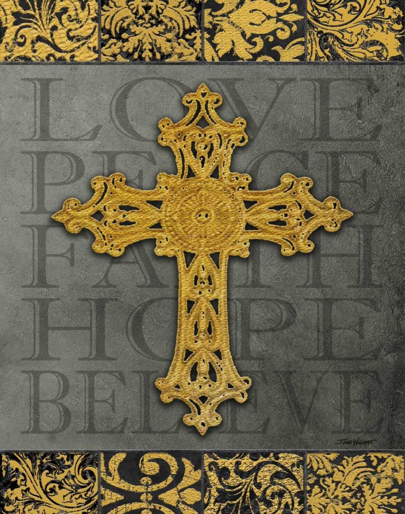 Gold Cross II art print by Todd Williams for $57.95 CAD