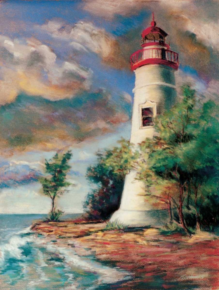 Shoreline Lighthouse art print by Todd Williams for $57.95 CAD