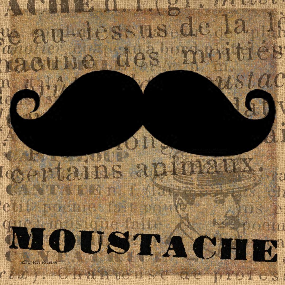 Moustache art print by Lisa Ven Vertloh for $57.95 CAD